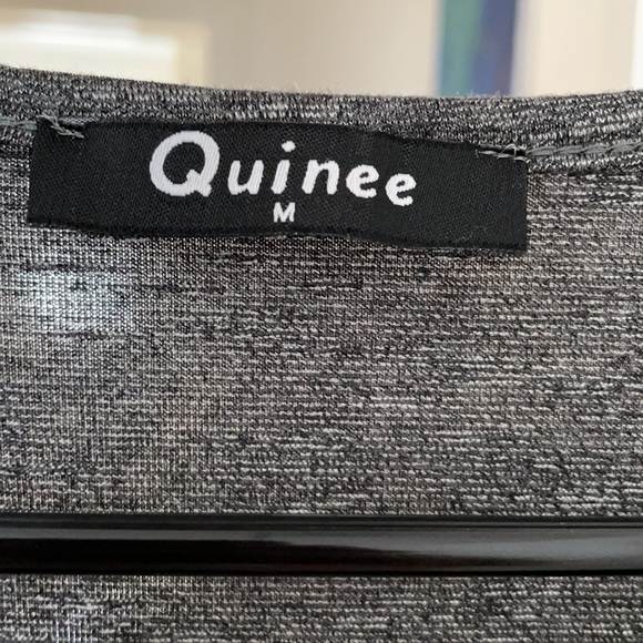 Quinee cross-front shirt, medium, gray - Picture 3 of 3